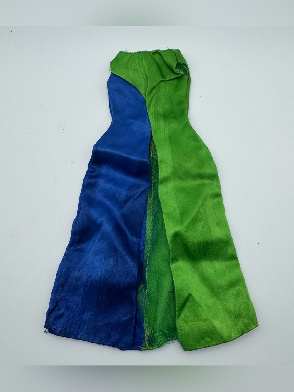 Vintage Barbie Patio Party #1692 Blue Green Satin Overdress 1967–1968